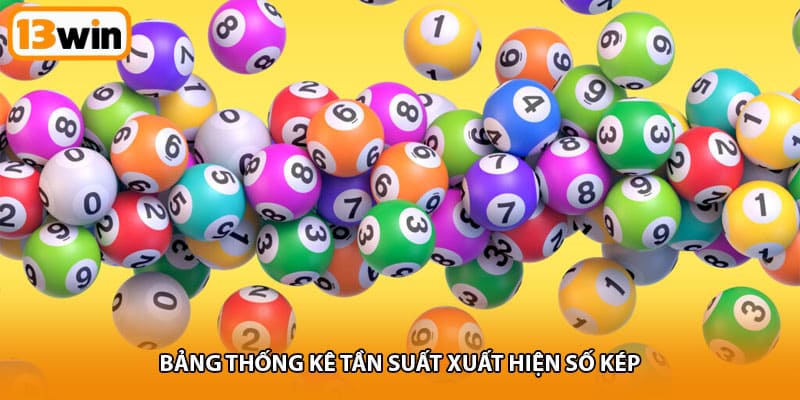 Bảng thống kê tần suất xuất hiện số kép